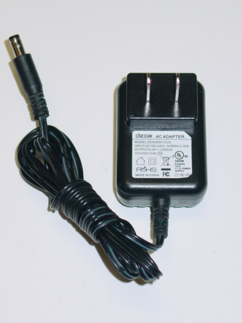 NEW Dexim ZDA050012US AC Adapter 5V 1200mA 1.2A NEW Dexim ZDA050012US AC Adapter 5V 1200mA 1.2A